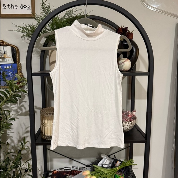 1. State Ivory Sleeveless Mock Neck Tank size small - Picture 1 of 6